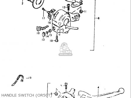 HANDLE SWITCH (OR50T) - OR50 1979 1980 (N) (T) USA (E03)