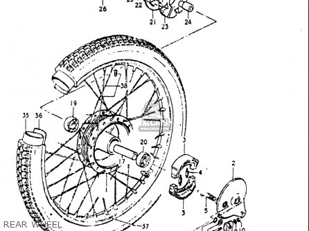 REAR WHEEL - OR50 1979 1980 (N) (T) USA (E03)
