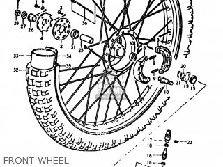 FRONT WHEEL - PE175 1978 (C) USA (E03)