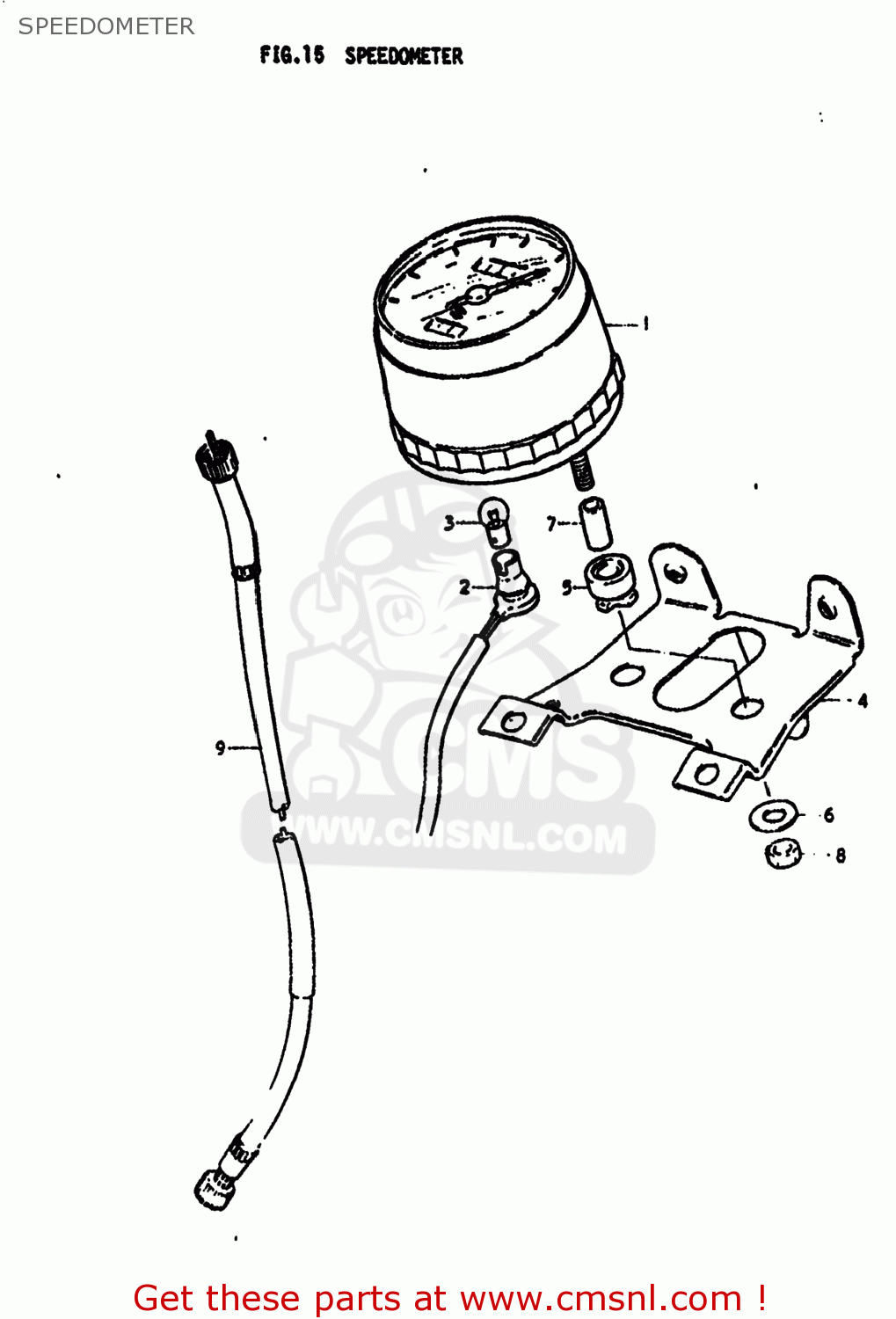 SPEEDOMETER PE175 1979 (N) USA (E03)