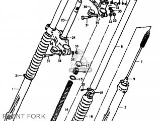 FRONT FORK - PE175 1979 (N) USA (E03)
