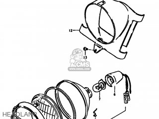 HEADLAMP - PE175 1979 (N) USA (E03)