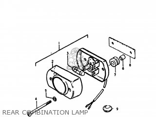 REAR COMBINATION LAMP - PE175 1979 (N) USA (E03)