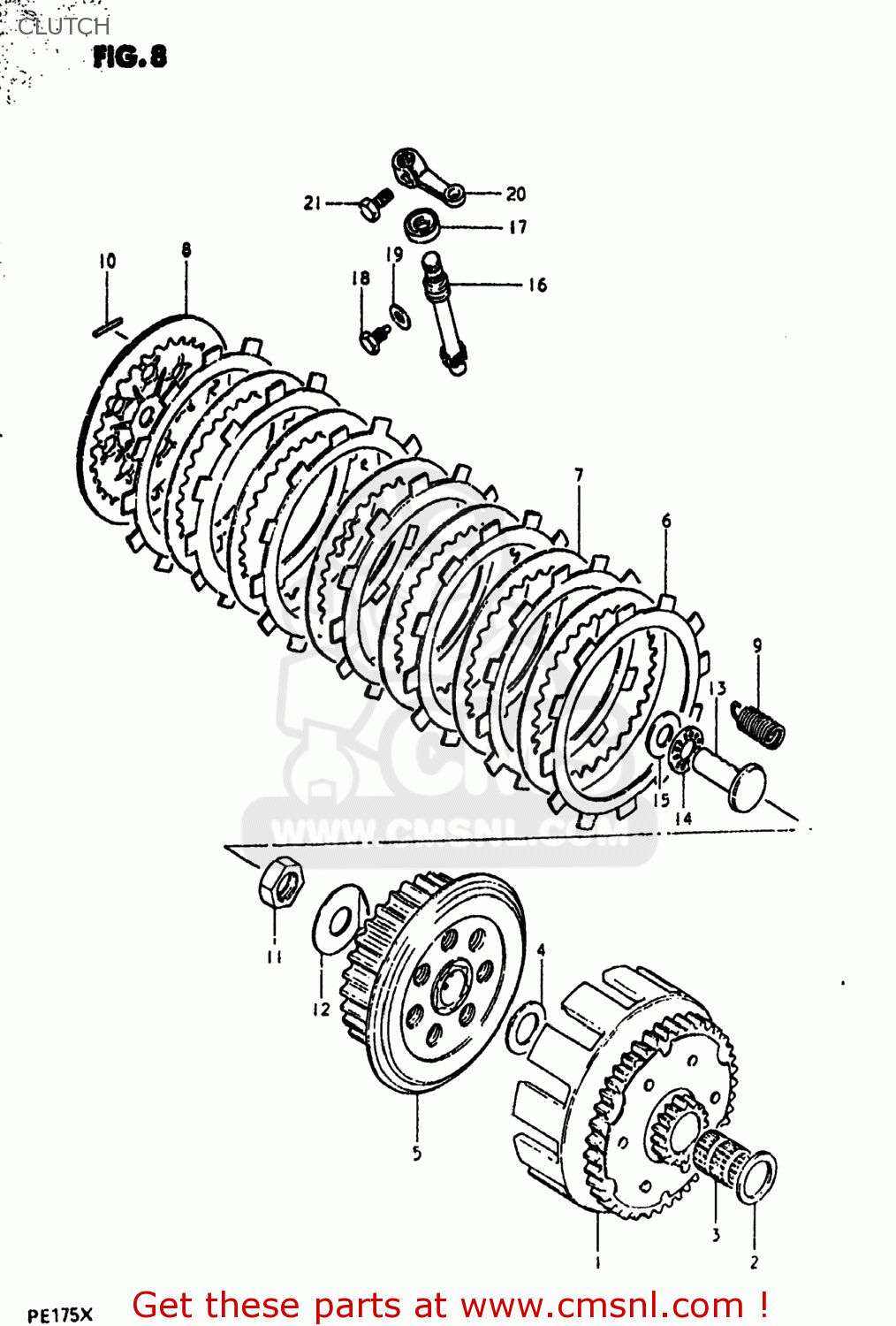 CLUTCH PE175 1981 (X) USA (E03)