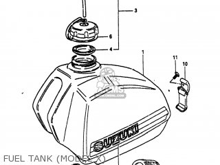 FUEL TANK (MODEL X) - PE175 1981 (X) USA (E03)