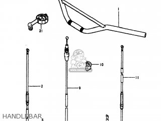 HANDLEBAR - PE175 1981 (X) USA (E03)