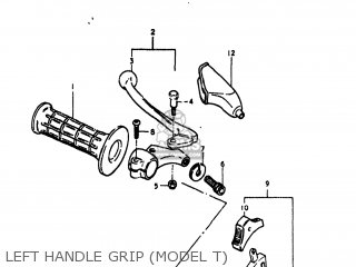 LEFT HANDLE GRIP (MODEL T) - PE175 1981 (X) USA (E03)