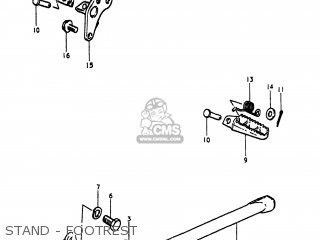 STAND - FOOTREST - PE175 1981 (X) USA (E03)