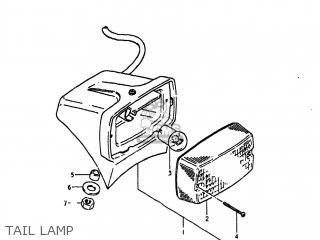 TAIL LAMP - PE175 1981 (X) USA (E03)