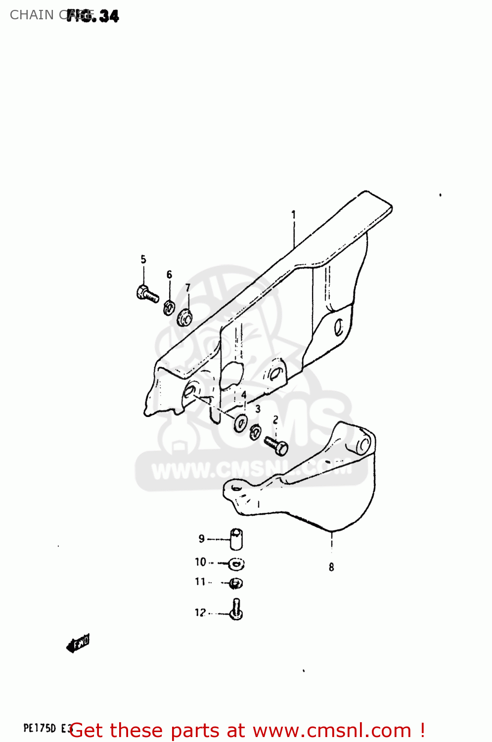 CHAIN CASE PE175 1982 (Z) USA (E03)