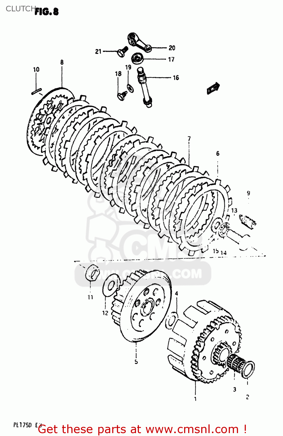 CLUTCH PE175 1982 (Z) USA (E03)