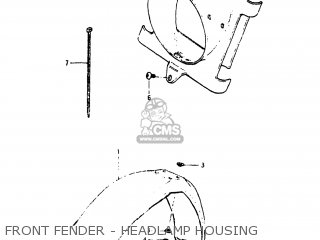 FRONT FENDER - HEADLAMP HOUSING - PE175 1982 (Z) USA (E03)