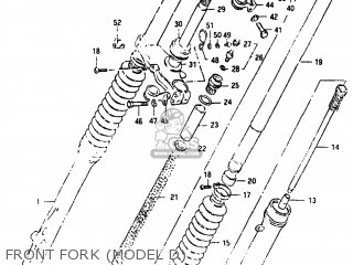 FRONT FORK (MODEL D) - PE175 1982 (Z) USA (E03)