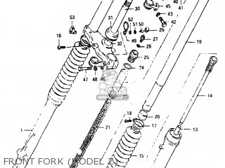 FRONT FORK (MODEL Z) - PE175 1982 (Z) USA (E03)