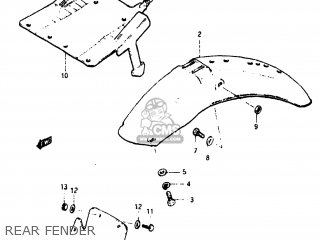 REAR FENDER - PE175 1982 (Z) USA (E03)