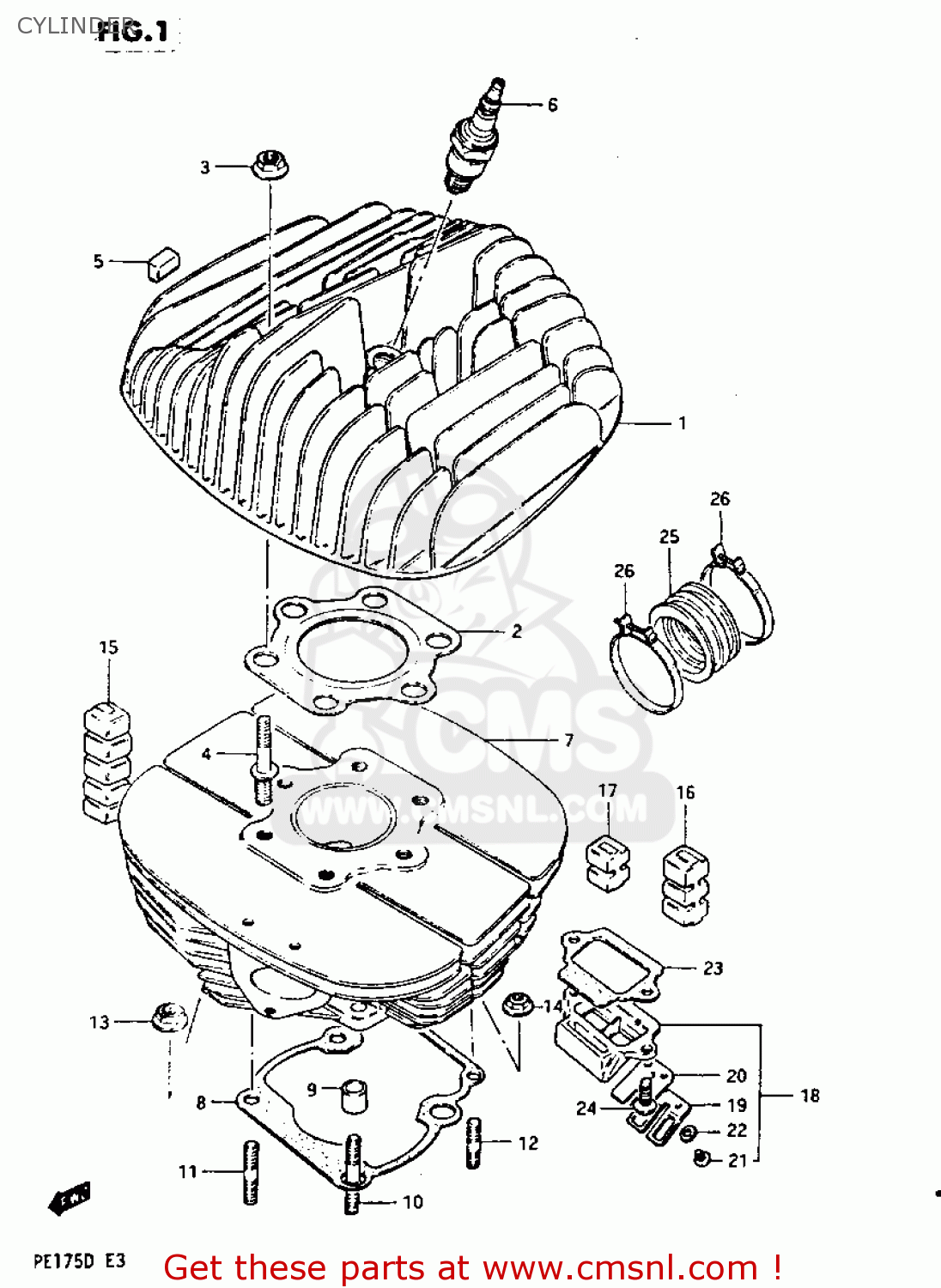 CYLINDER PE175 1982 (Z)