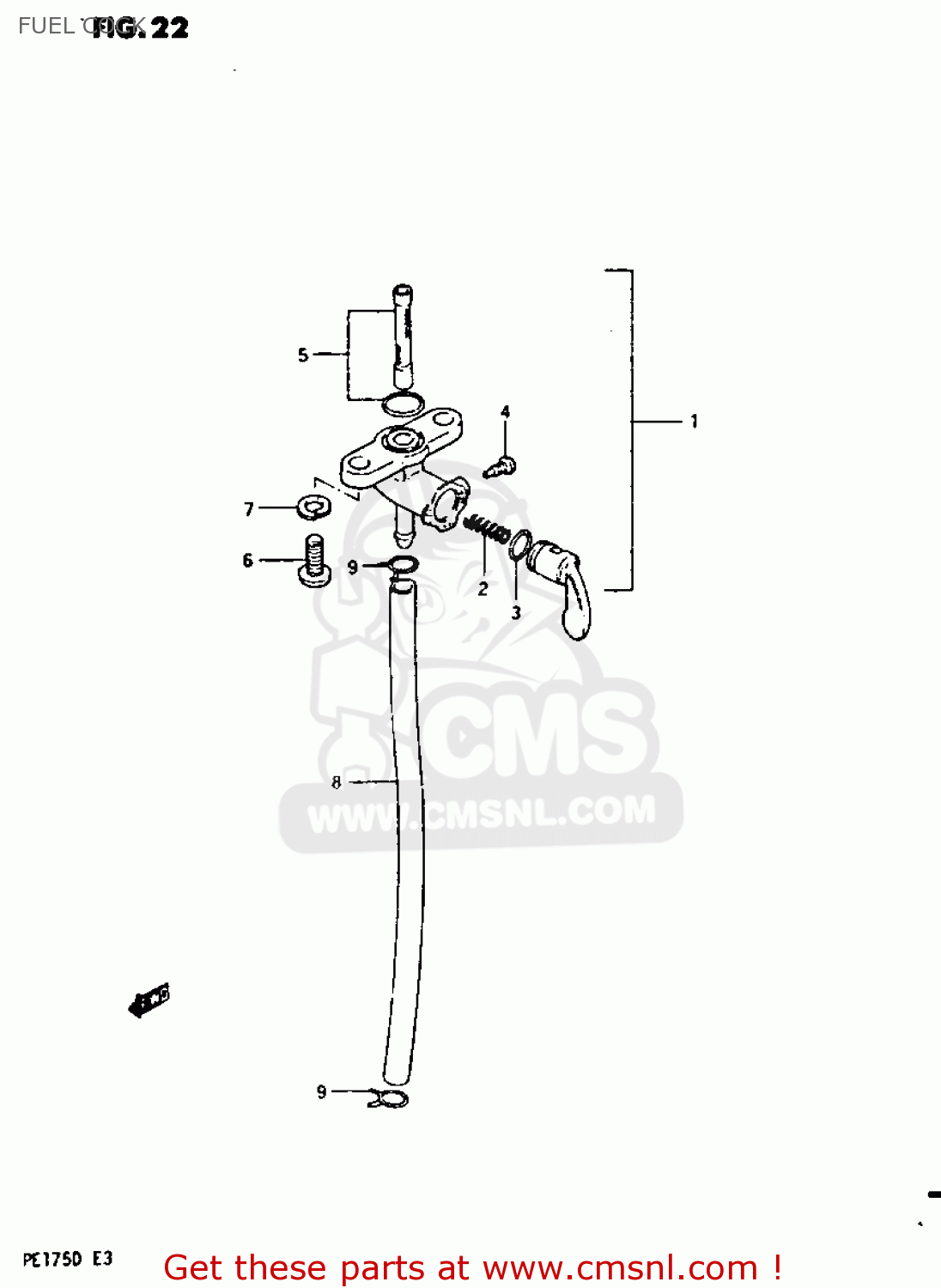 FUEL COCK PE175 1982 (Z)