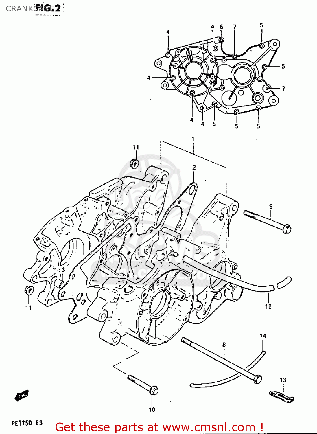 CRANKCASE PE175 1982 (Z)