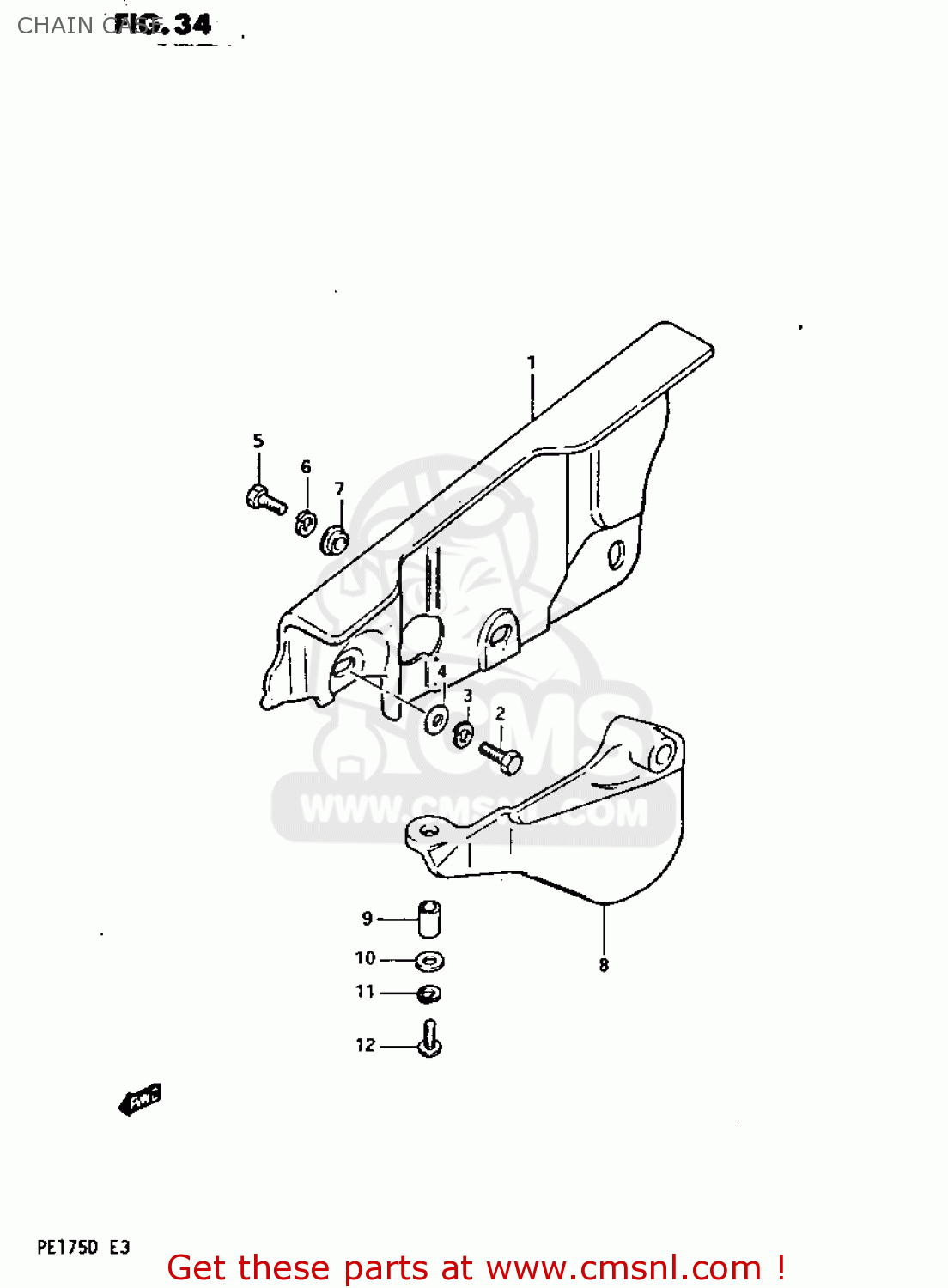 CHAIN CASE PE175 1982 (Z)