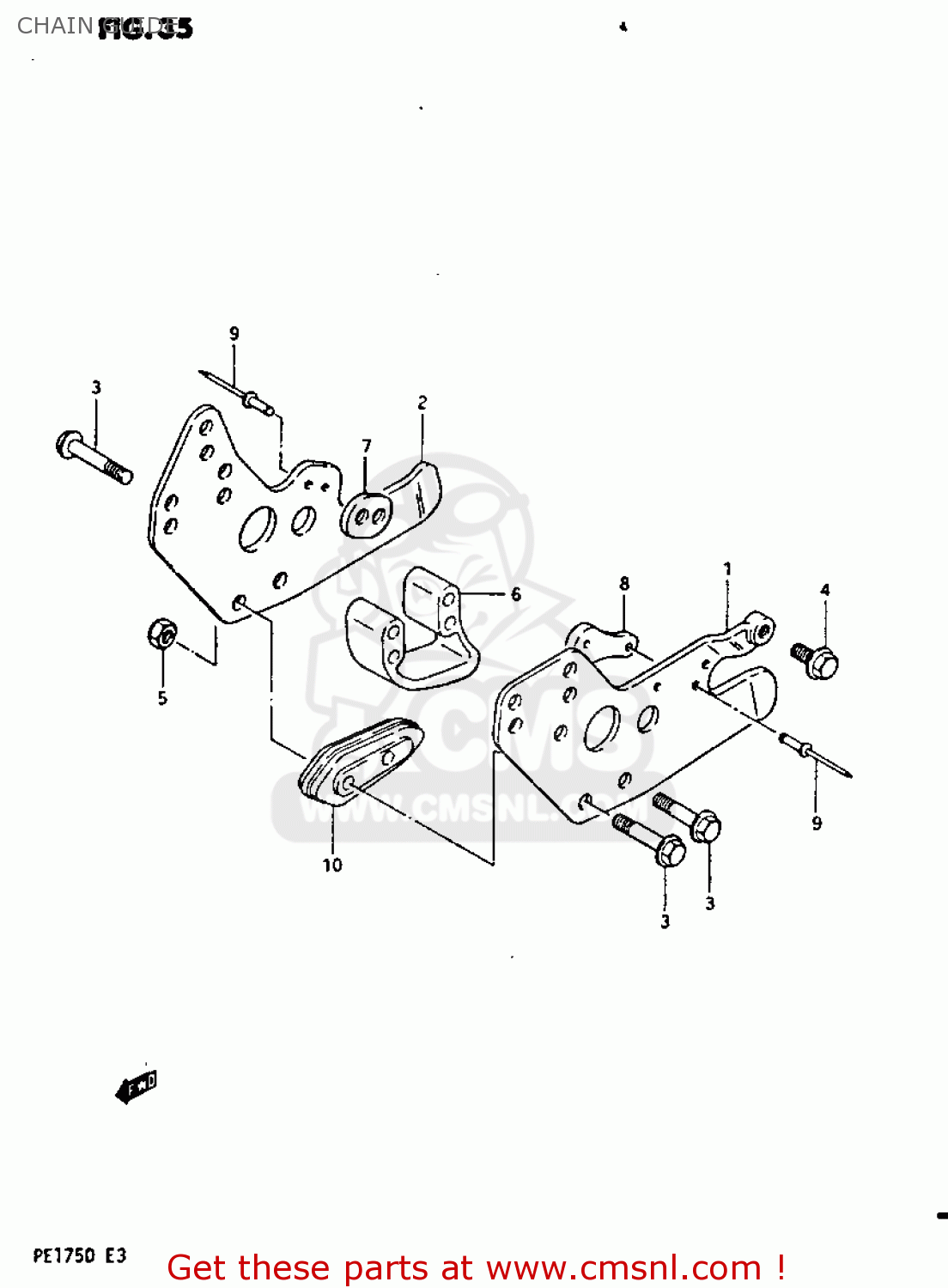 CHAIN GUIDE PE175 1982 (Z)