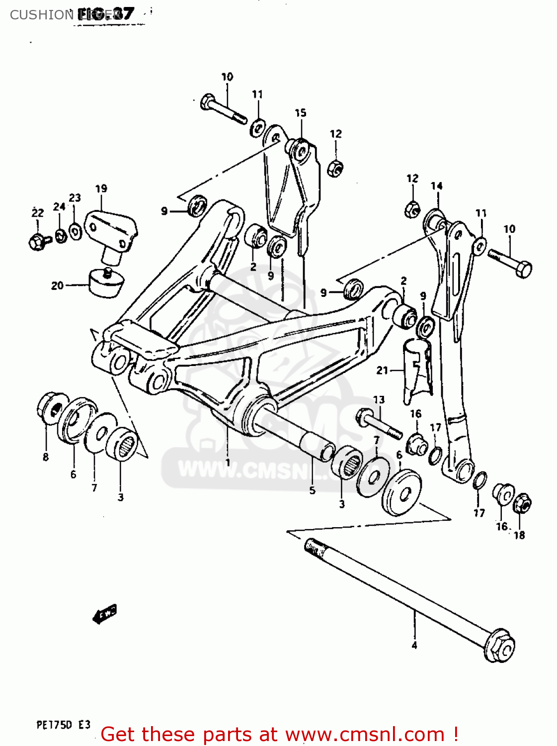 CUSHION LEVER PE175 1982 (Z)