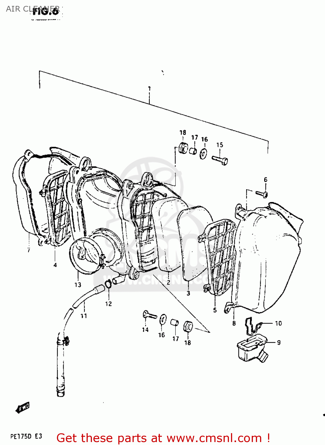 AIR CLEANER PE175 1982 (Z)