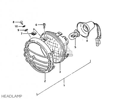 HEADLAMP - PE175 1982 (Z)