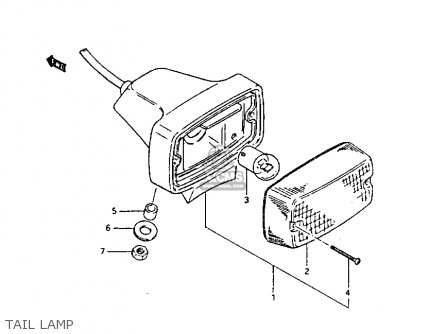 TAIL LAMP - PE175 1982 (Z)