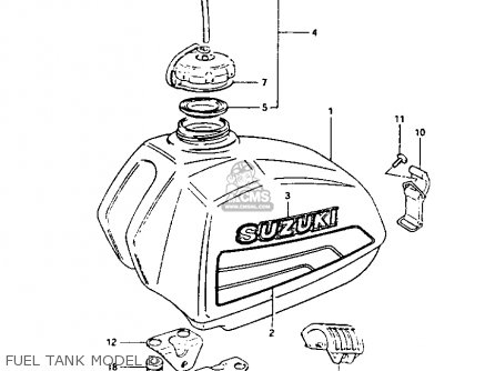 FUEL TANK MODEL D - PE175 1982 (Z)