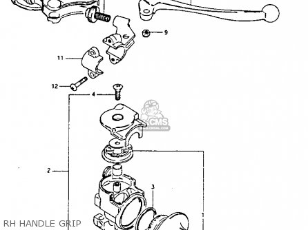 RH HANDLE GRIP - PE175 1982 (Z)