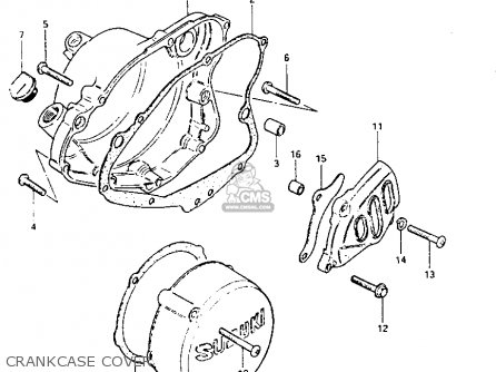 CRANKCASE COVER - PE175 1982 (Z)