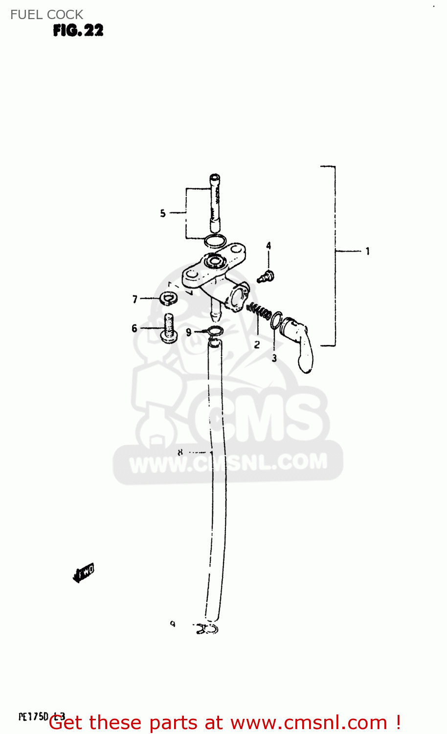FUEL COCK PE175 1983 (D) USA (E03)