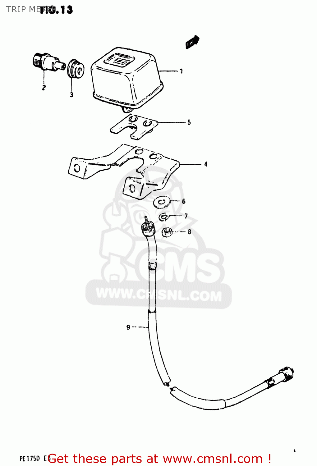 TRIP METER PE175 1983 (D) USA (E03)