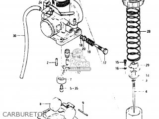 CARBURETOR - PE175 1983 (D) USA (E03)