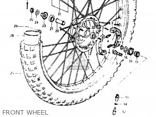 FRONT WHEEL - PE175 1983 (D) USA (E03)