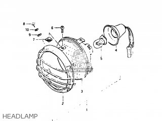 HEADLAMP - PE175 1983 (D) USA (E03)