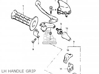 LH HANDLE GRIP - PE175 1983 (D) USA (E03)