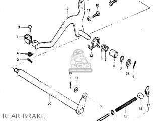 REAR BRAKE - PE175 1983 (D) USA (E03)