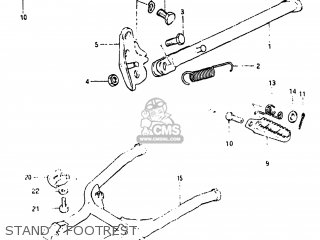 STAND - FOOTREST - PE175 1983 (D) USA (E03)