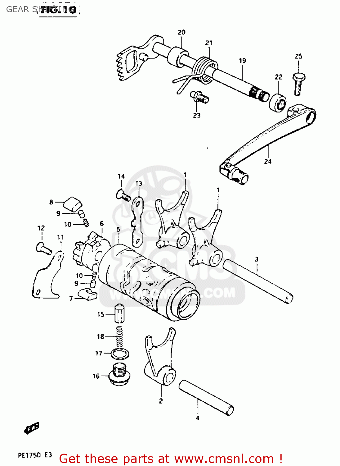 GEAR SHIFTING PE175 1983 (D)
