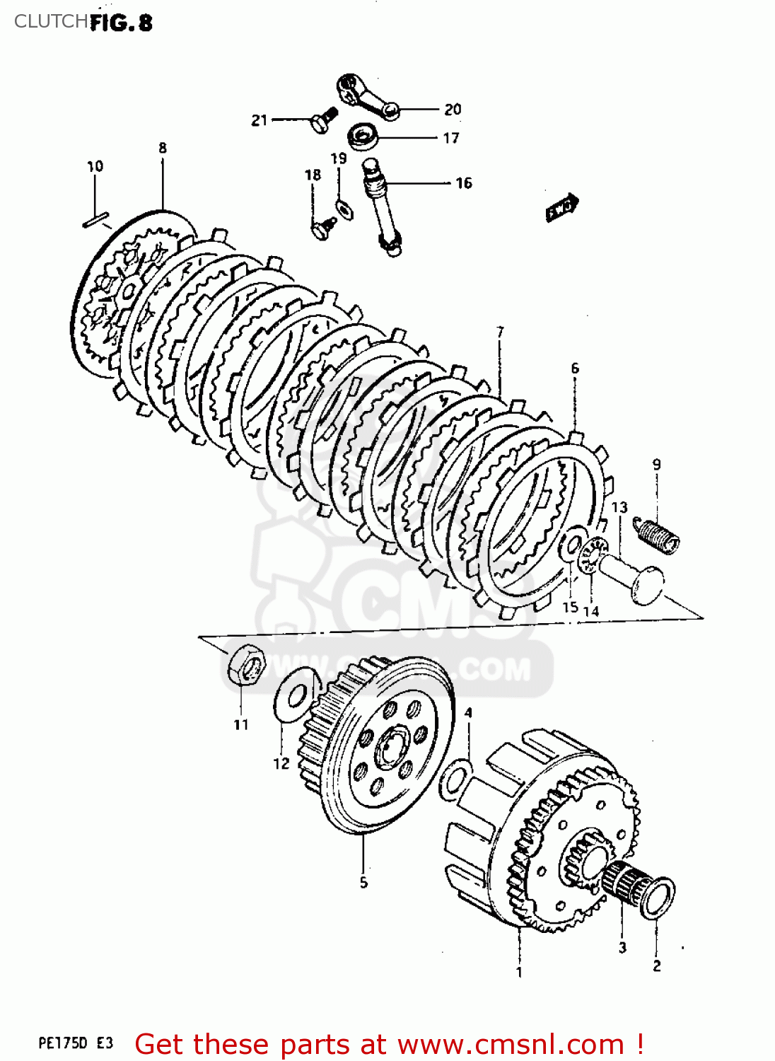 CLUTCH PE175 1983 (D)