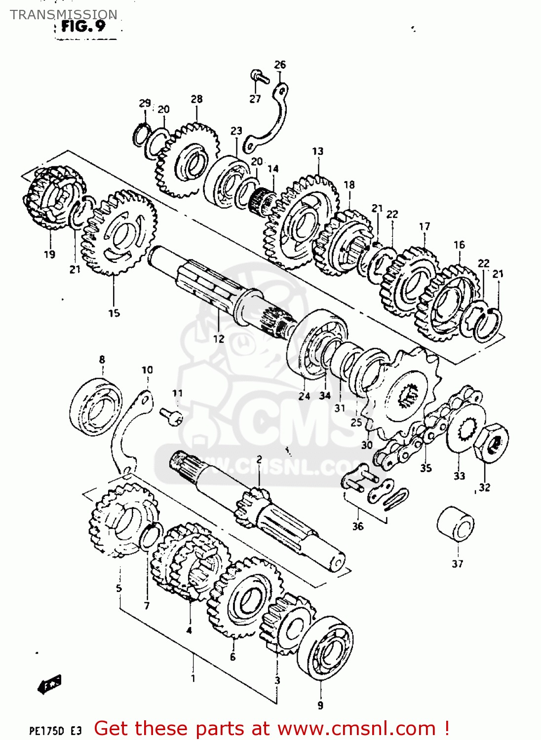 TRANSMISSION PE175 1983 (D)