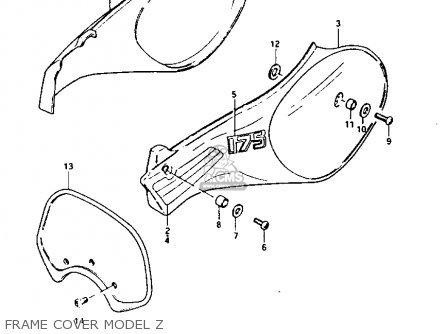 FRAME COVER MODEL Z - PE175 1983 (D)