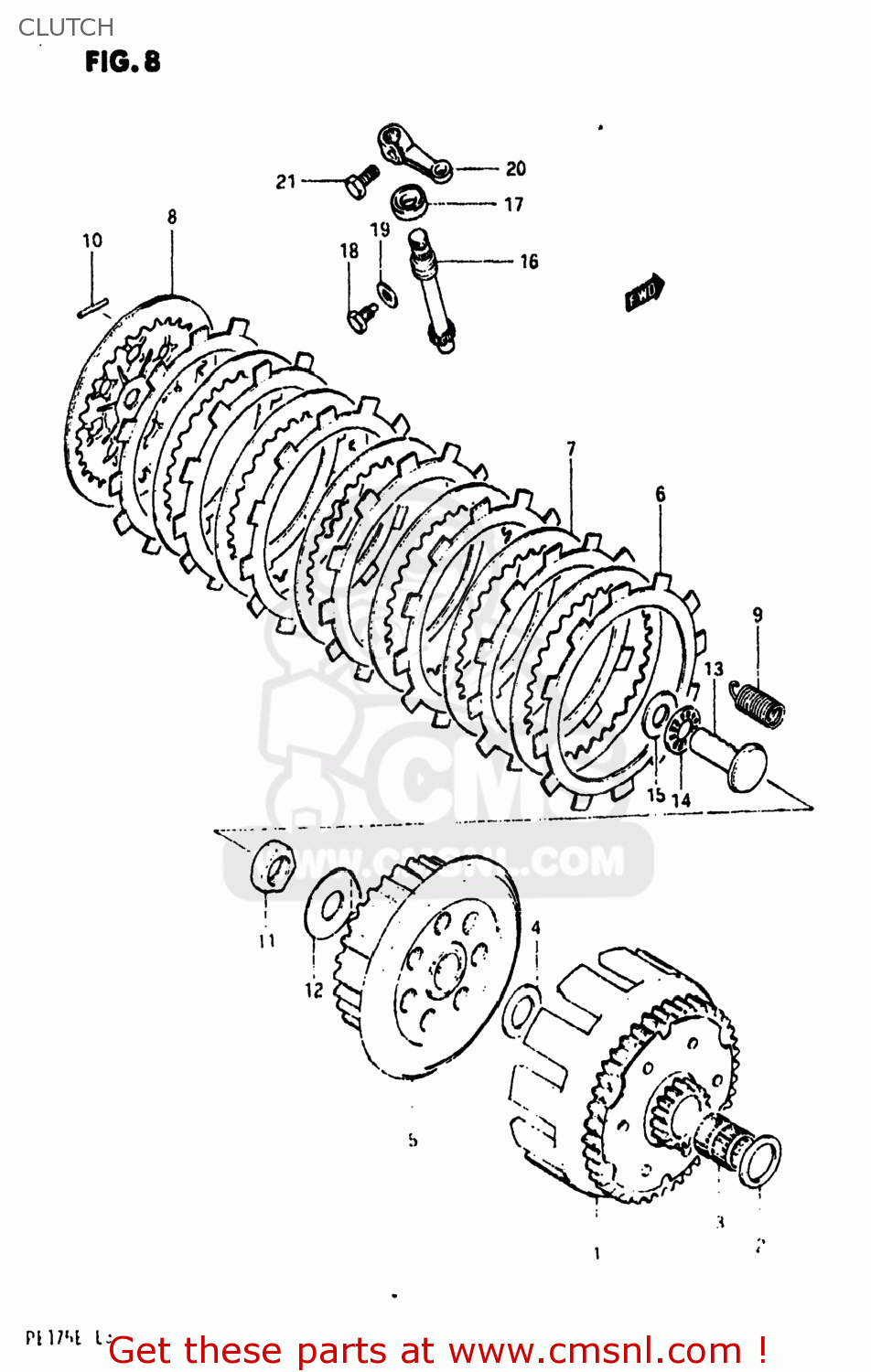CLUTCH PE175 1984 (E) USA (E03)