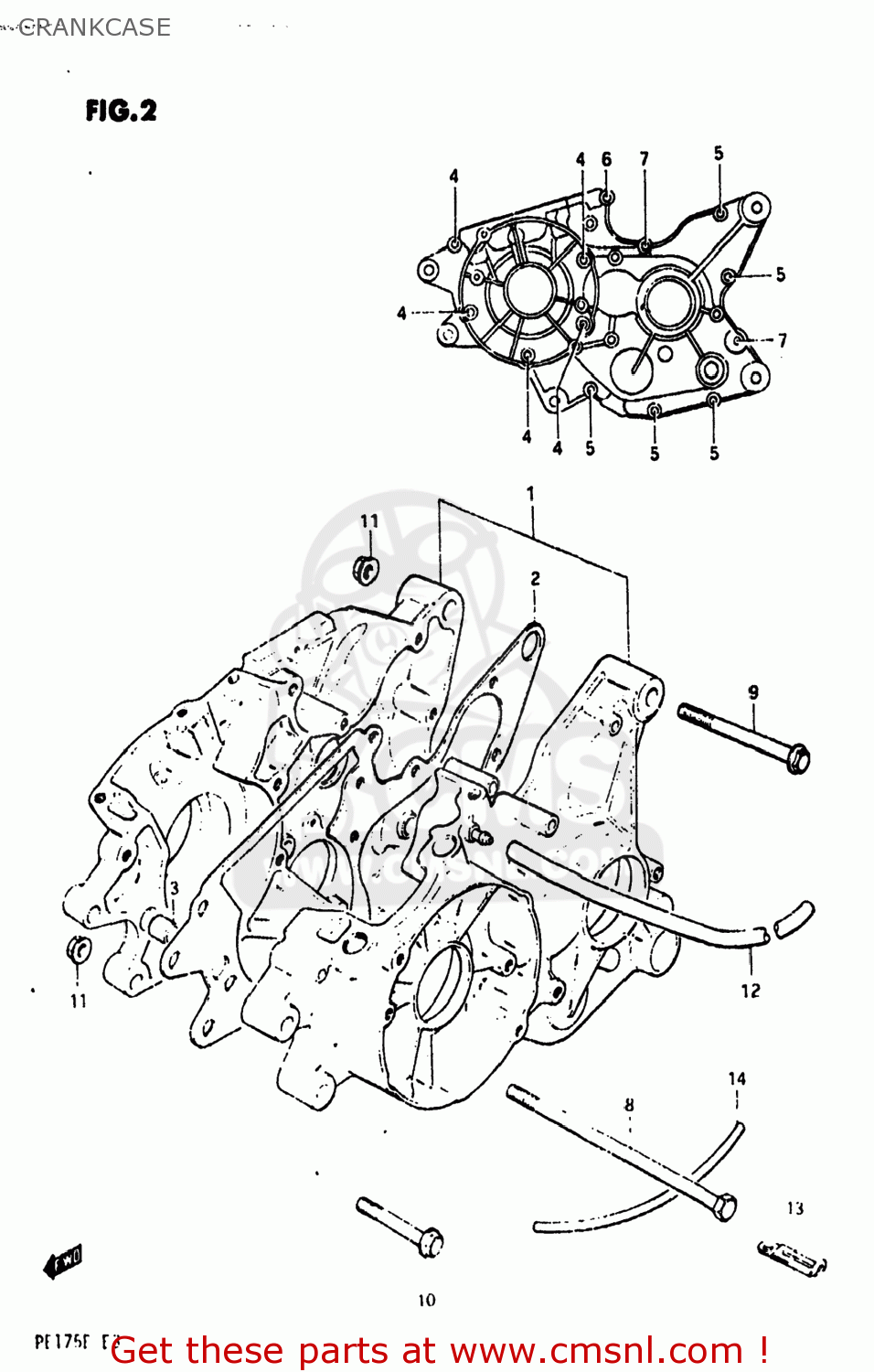 CRANKCASE PE175 1984 (E) USA (E03)