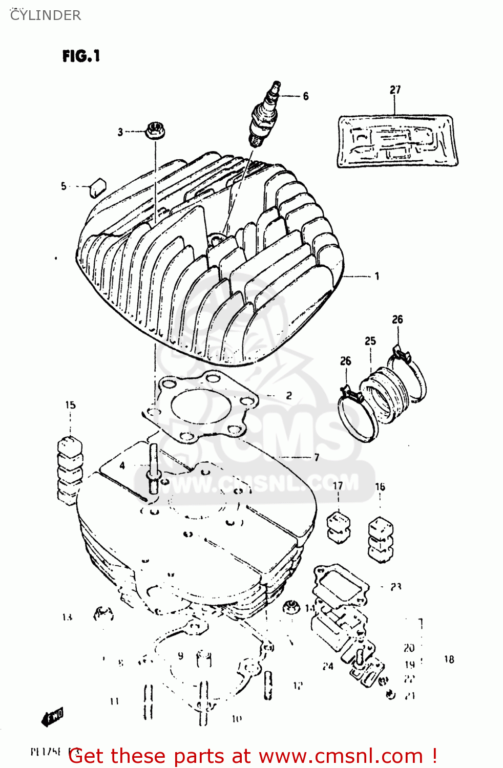 CYLINDER PE175 1984 (E) USA (E03)