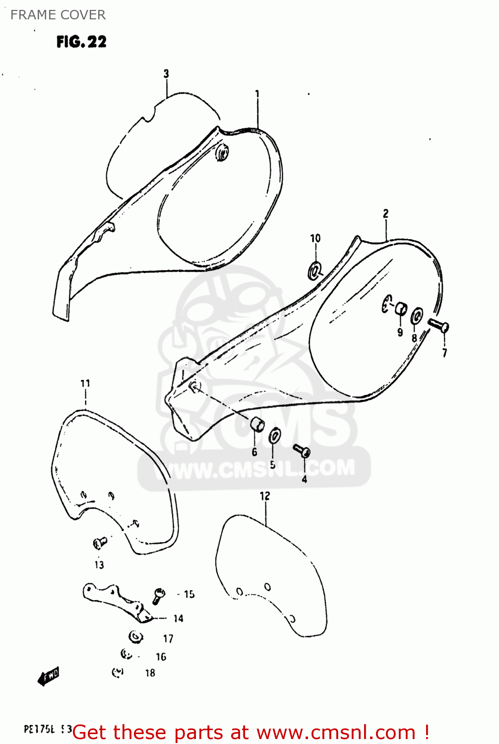 FRAME COVER PE175 1984 (E) USA (E03)