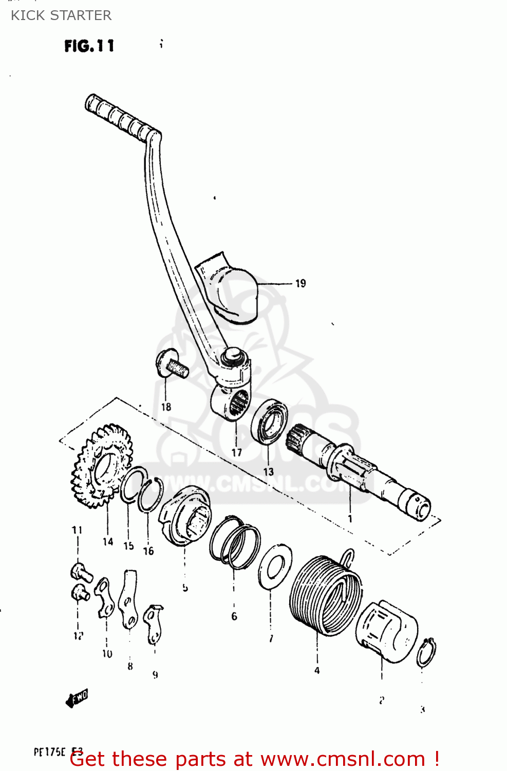 KICK STARTER PE175 1984 (E) USA (E03)