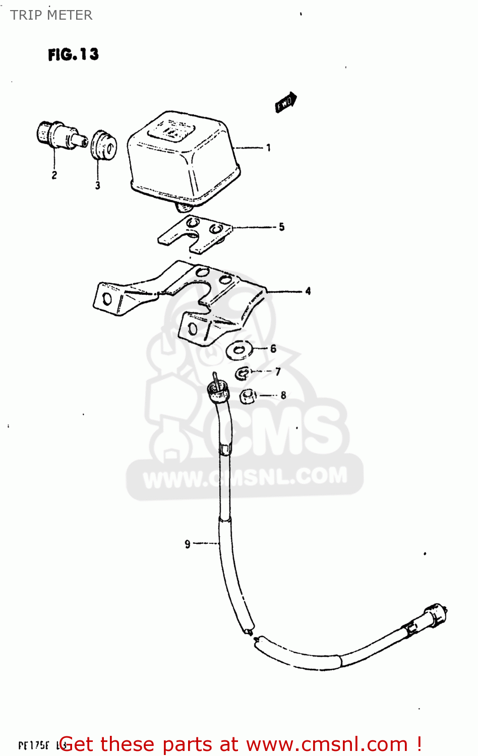 TRIP METER PE175 1984 (E) USA (E03)