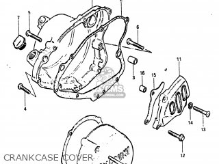 CRANKCASE COVER - PE175 1984 (E) USA (E03)
